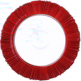 Набір тарілок BonaDi Knapweed 33 см Червоний 6 шт DP232976