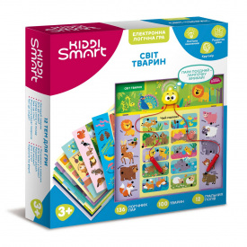 Увлекательная викторина KIDDI SMART Мир Животных логическая игра 31,7х31,7х5,5 см Разноцветный KD230154