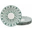 Набір тарілок Lefard Wave 19 см Біло-зелений AL262827 Сміла