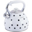 Чайник для плиты из нержавеющей стали 3л white with black polka dots Kamille DP262110 Конотоп