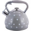 Чайник для плиты из нержавеющей стали 3л Grey with white polka dots Kamille DP262109 Киев