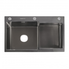 Кухонна мийка Britc HM HS7848LB-B 78x48x21 см Сірий