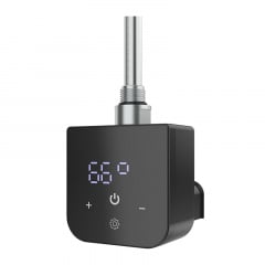 ТЭН для полотенцесушителя OnlyHeat Onyx Black Pro 0.6 кВт скрытый монтаж Черный Боярка