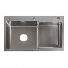 Кухонная мойка Britc HM HS7848LB 78x48x21 см Серый Ровно