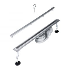 Трап линейный Britc Slim 800 мм с сифоном Серебристый Мелитополь