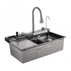 Кухонна мийка Britc MF7546JY-B 21x75x46 см Сірий Ладан