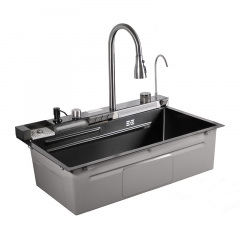 Кухонна мийка Britc MF7546JY-B 21x75x46 см Сірий Ладан