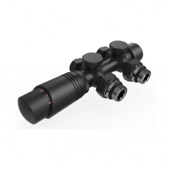 Кран термостатичний Arttidesign 50mm №4 універсальний "Бінокль" чорний матовий Киев