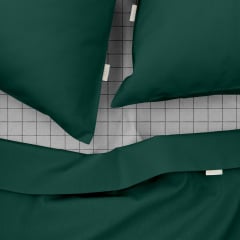 Евро постельное белье Pine CS1 COSAS Зеленый 200х220 см Ирпень