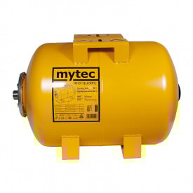 Гидроаккумулятор стальной Mytec 80 л горизонтальный Желтый