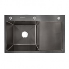 Кухонная мойка Britc HM HS7848L-B 78x48x21 см Серый