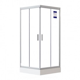 Душевая кабина Britc Orion 90x90 см с поддоном Серебристо-белый