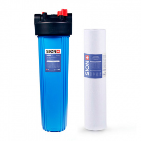 Колба фильтр Sion 1 дюйм ВВ20 Сине-белый