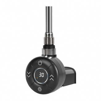 ТЕН для рушникосушки Onlyheat Amber Black Matte Pro Wi-Fi 0.6 кВт прихований монтаж