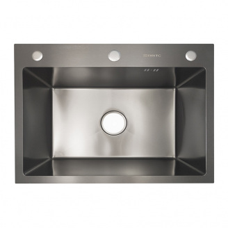 Кухонна мийка Britc HM HS6045 60x45x23 см Сірий