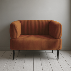 Крісло офісне Tobi Sho Бенно-1 з підлокітниками для офісу, вітальні 1000х720х750 велюр вельвет Lotus 54/BRICK