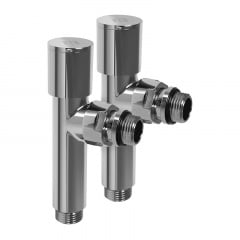 Комплект дизайн кранів Ideale Dante 1/2x1/2 дюйм Хром 2 шт Приморськ