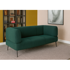 Диван офісний Tobi Sho Бенно-1 з підлокітниками для офісу, вітальні 1400х720х750 велюр вельвет Lotus 39/SEA WAVE Київ