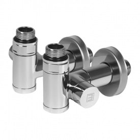 Комплект дизайн кранов под ТЭН Ideale Senso 1/2x1/2 дюйм Хром