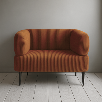 Кресло офисное Tobi Sho Бенно-1 с подлокотниками для офиса, гостиной 1000х720х750 велюр вельвет Lotus 54/BRICK