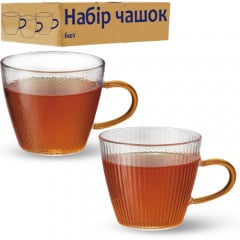 Набір чашок S&T 120 мл 6 шт Прозорий (ST202-10) Василівка