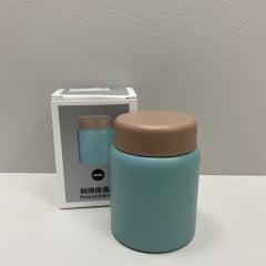 Термос детский пищевой 220 мл Stenson MT-4567-0.22 бирюзовый с коричневым Калуш