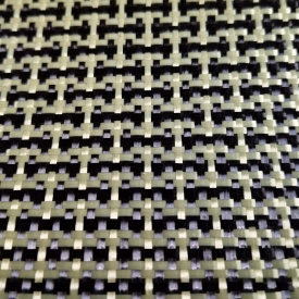 Арамидно-углеродная ткань ACWP170 165 г/м², ширина 1200 мм, 3K карбон / 1210 dtex арамид