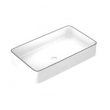 Умивальник накладний Imprese Black Edge 60 см (i11099)