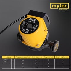 Насос циркуляційний Mytec OTP 4/25S 180 Славута