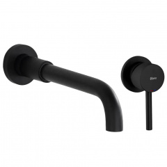 Змішувач для раковини Rea Lungo LONG чорний (REA-B0371) Камень-Каширский