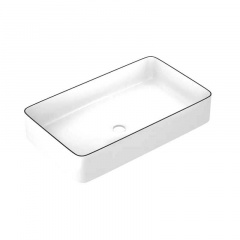 Умивальник накладний Imprese Black Edge 60 см (i11099) Геническ