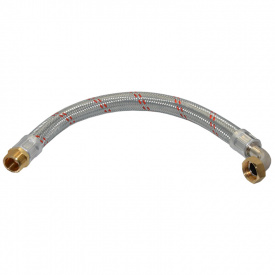 Шланг кутовий антивібраційний Parigi 1х1 ВЗ L=700 мм (658412420700)