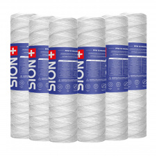 Комплект картриджів Sion 2.5x10 дюйм 20 мкм Білий 6 шт