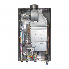 Колонка газова турбована Piegaz Hermes A Turbo Black 55х35х14 см Чорний Київ