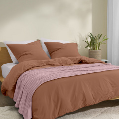 Покривало COSAS Sakura Greek Waffle 230х240 см Рожевий Хуст