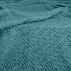 Покрывало COSAS Azure Knitted Braid 75x95 см Бирюзовый Черкассы