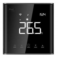 Терморегулятор сенсорний для електричної теплої підлоги 4Heat AE-669 з Wi-Fi, чорний