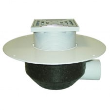 Покрівельна воронка Hutterer&Lechner GmbH DN110 горизонтальний випуск з ПВХ-фланцем (HL64BP/1)