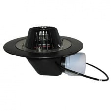 Покрівельна воронка Hutterer&Lechner GmbH DN75/110 горизонтальний випуск з затискним елементом (HL64.1)