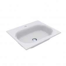 Умивальник Miraggio Lake 600 miramarble, білий глянцевий (8815035)