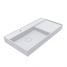 Умивальник Miraggio Soul 1000, miramarble, білий глянцевий