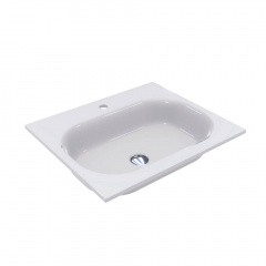 Умивальник Miraggio Lake 600 miramarble, білий глянцевий (8815035) Дніпро