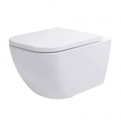 Унітаз підвісний безобідковий Devit Quadra з кришкою soft-close (2030140) Петрове