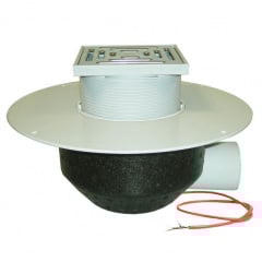 Покрівельна воронка Hutterer&Lechner GmbH DN110 горизонтальний випуск з ПВХ-фланцем (HL64.1BP/1) Київ