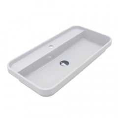 Умивальник Miraggio Ocean 800, miramarble, білий глянцевий Камінь-Каширський