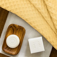 Рушник вафельний COSAS Summer Greek Waffle 115х150 см Жовтий Чугуїв