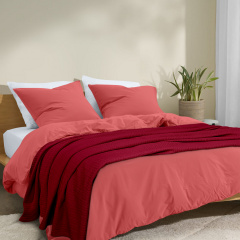 Плед покрывало косичка COSAS Merlot Knitted Braid 110х140 см Красный Киев