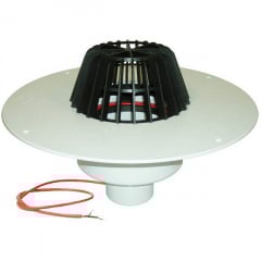 Покрівельна воронка Hutterer&Lechner GmbH DN75 вертикальний випуск з ПВХ-консоллю та з електрообігрівом (HL62.1P/7) Новояворівськ