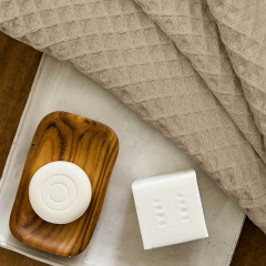 Рушник вафельний COSAS Beige Greek Waffle 75х130 см Бежевий Новомосковськ