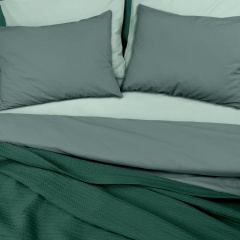 Плед покрывало косичка COSAS Eucalyptus Knitted Braid 75x95 см Зеленый Обухов